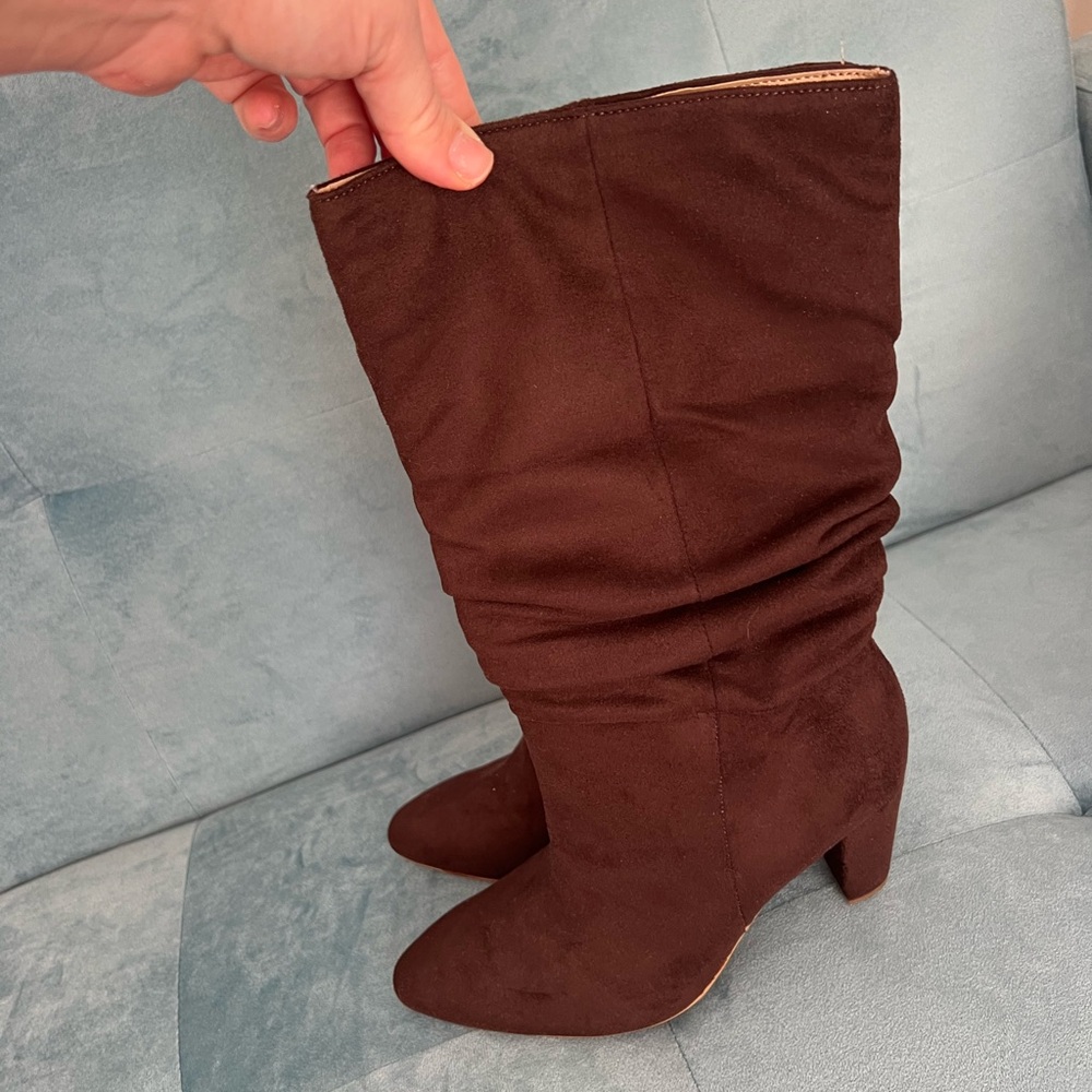 Banana Republic Brown Vegan Suede Boots